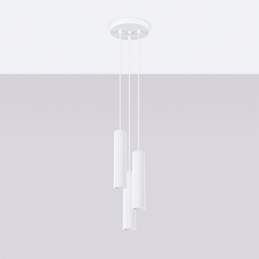 Brilagi - LED-rippvalgusti kaabliga CRESTO 3xGU10/10W/230V valge