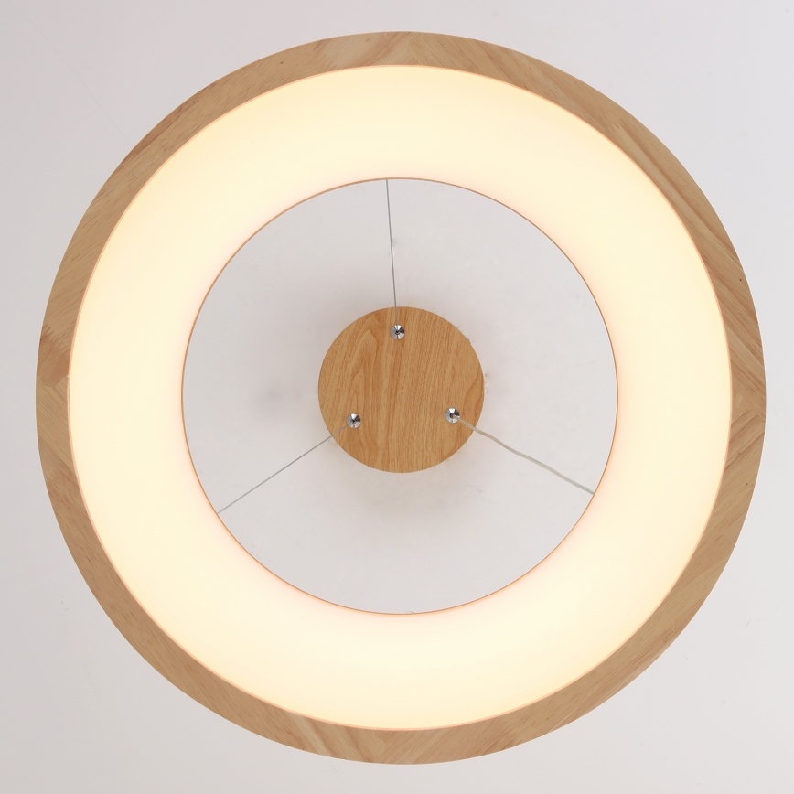 Brilagi - FALCON WOOD LED-lühter kaablil, 30 W, 230 V, 3000/4000/6000 K, Ø 45 cm, puit