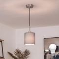 Brilagi - LED-rippvalgusti kaabliga NUBILA 1xE27/60W/230V läbimõõt 14 cm must/helehall