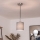 Brilagi - LED-rippvalgusti kaabliga NUBILA 1xE27/60W/230V läbimõõt 14 cm must/helehall