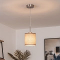 Brilagi - LED-rippvalgusti kaabliga NUBILA 1xE27/60W/230V läbimõõt 14 cm pruun