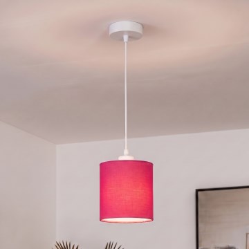 BRILAGI - LED rippvalgusti kaabliga NUBILA 1xE27/60W/230V läbimõõt 14 cm valge/roosa