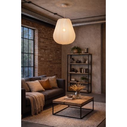 Brilagi - LED-rippvalgusti kaablil ARVEN 1xE27/8W/230V läbimõõt 37 cm valge