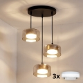 Brilagi - LED-rippvalgusti kaablil AURA LUX 3xGX53/13W/230V must/kuldne