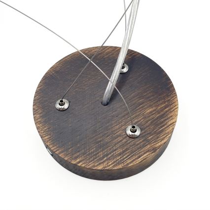 Brilagi - LED-rippvalgusti kaablil CARVALHO SMOKEY 3xE27/60W/230V tamm, läbimõõt 47,5 cm