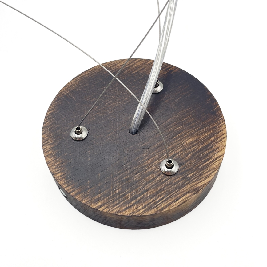 Brilagi - LED-rippvalgusti kaablil CARVALHO SMOKEY 3xE27/60W/230V tamm, läbimõõt 47,5 cm