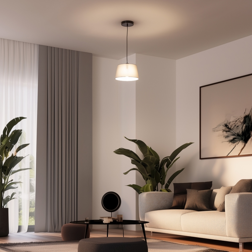 Brilagi - LED-rippvalgusti kaablil CERIA 1xE27/40W/230V, läbimõõt 25 cm, hall