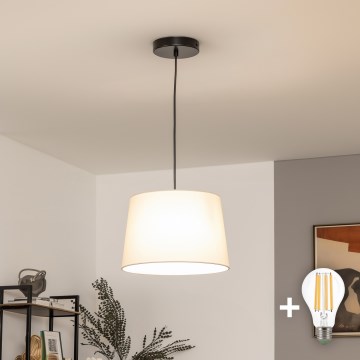 Brilagi - LED-rippvalgusti kaablil CERIA 1xE27/40W/230V läbimõõt 30 cm beež