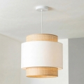 Brilagi - LED-rippvalgusti kaablil CERIA 1xE27/40W/230V läbimõõt 30 cm beež/valge