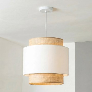 Brilagi - LED-rippvalgusti kaablil CERIA 1xE27/40W/230V läbimõõt 30 cm beež/valge