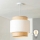 Brilagi - LED-rippvalgusti kaablil CERIA 1xE27/40W/230V läbimõõt 30 cm beež/valge