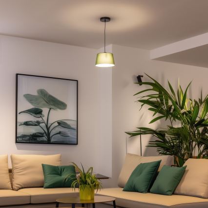 Brilagi - LED-rippvalgusti kaablil CERIA 1xE27/40W/230V Ø 25 cm roheline