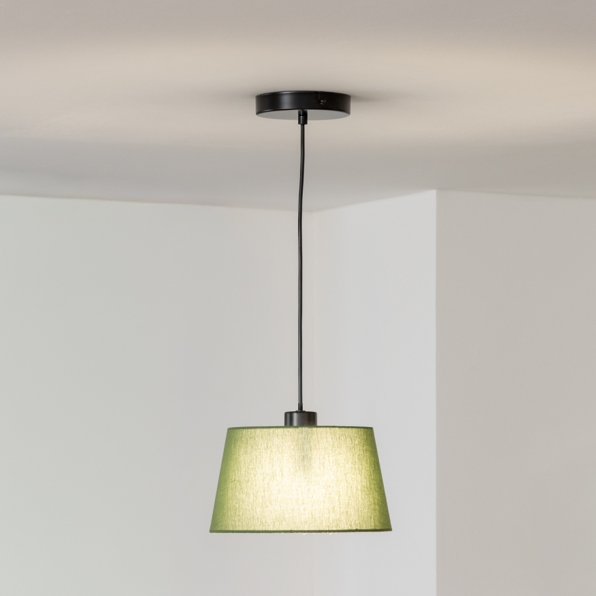 Brilagi - LED-rippvalgusti kaablil CERIA 1xE27/40W/230V Ø 25 cm roheline