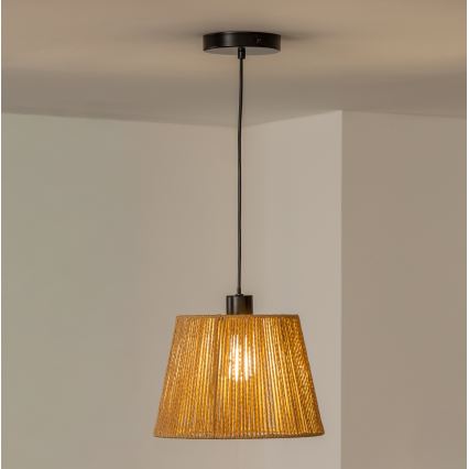 Brilagi - LED-rippvalgusti kaablil CERIA BOHO 1xE27/40W/230V läbimõõt 28 cm pruun