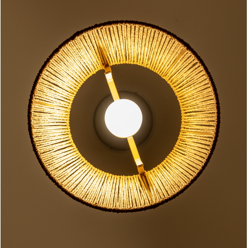 Brilagi - LED-rippvalgusti kaablil CERIA BOHO 1xE27/40W/230V läbimõõt 28 cm pruun