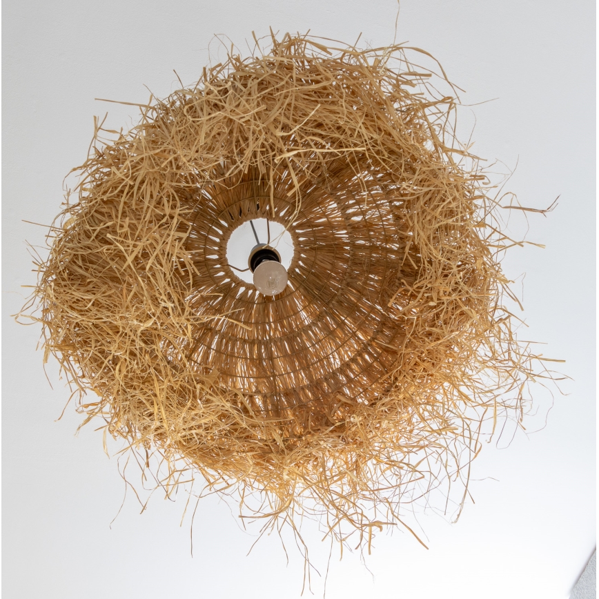 Brilagi - LED-rippvalgusti kaablil CERIA BOHO 1xE27/40W/230V, läbimõõt 60 cm, rafia