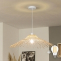 Brilagi - LED-rippvalgusti kaablil CERIA BOHO 1xE27/40W/230V, läbimõõt 70 cm, bambusest