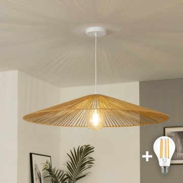 Brilagi - LED-rippvalgusti kaablil CERIA BOHO 1xE27/40W/230V, läbimõõt 90 cm, pruun