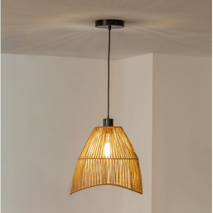 Brilagi - LED-rippvalgusti kaablil CERIA BOHO 1xE27/40W/230V Ø 30 cm, pruun