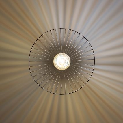 Brilagi - LED-rippvalgusti kaablil CERIA WIRE 1xE27/40W/230V, läbimõõt 45 cm, must