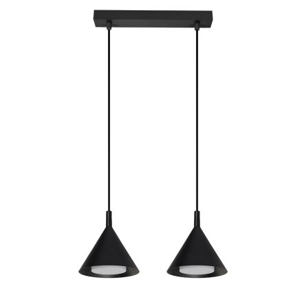 BRILAGI - LED Rippvalgusti kaablil CONE DOUBLE 2xGX53/15W/230V must