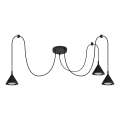 BRILAGI - LED Rippvalgusti kaablil CONE TRIPLE SPIDER 3xGX53/15W/230V must