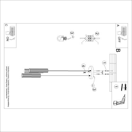 BRILAGI - LED-rippvalgusti kaablil CRESTO 3xGU10/10W/230V oranž