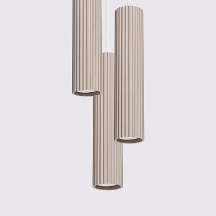 Brilagi - LED-rippvalgusti kaablil CRESTO 3xGU10/10W/230V taupe