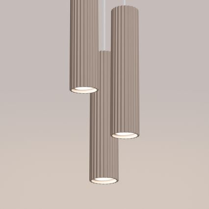 Brilagi - LED-rippvalgusti kaablil CRESTO 3xGU10/10W/230V taupe