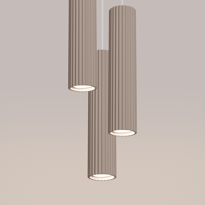 Brilagi - LED-rippvalgusti kaablil CRESTO 3xGU10/10W/230V taupe