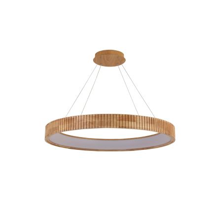 Brilagi - LED-rippvalgusti kaablil FALCON WOOD MODERN LED/60W/230V 3000/4000/6000K läbimõõt 80 cm, puidust