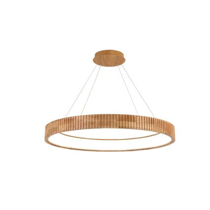 Brilagi - LED-rippvalgusti kaablil FALCON WOOD MODERN LED/60W/230V 3000/4000/6000K läbimõõt 80 cm, puidust
