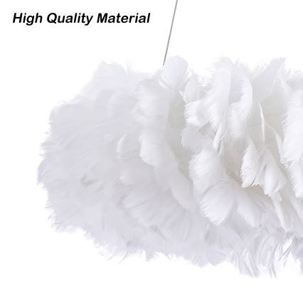 BRILAGI - LED-rippvalgusti kaablil FEATHER 3xE27/40W/230V + 3xLED/3W, läbimõõt 50 cm, valge