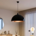 BRILAGI - LED-rippvalgusti kaablil METALO 1xE27/40W/230V Ø 60 cm must/vaskne