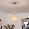 Brilagi – LED-rippvalgusti kaablil NUBILA 1xE27/60W/230V, läbimõõt 14 cm, helepruun