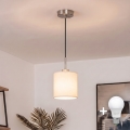 Brilagi - LED-rippvalgusti kaablil NUBILA 1xE27/60W/230V Ø 14 cm must/kreemjas