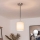 Brilagi - LED-rippvalgusti kaablil NUBILA 1xE27/60W/230V Ø 14 cm must/kreemjas