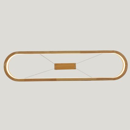 Brilagi - LED rippvalgusti kaablil UMEA WOOD LED/40W/230V 90x22 cm puit