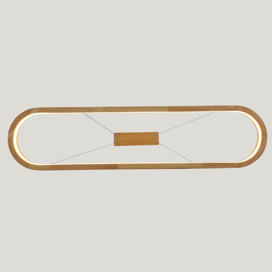 Brilagi - LED rippvalgusti kaablil UMEA WOOD LED/40W/230V 90x22 cm puit