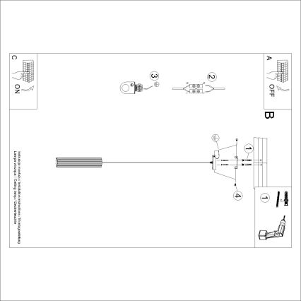 BRILAGI - LED-rippvalgusti kaablile CRESTO 1xGU10/10W/230V oranž