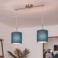 Brilagi - LED-rippvalgusti köiega NUBILA 2xE27/60W/230V tumesinine