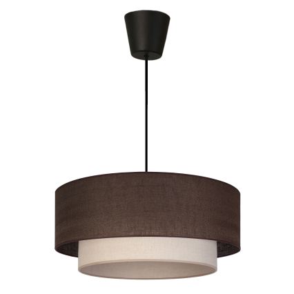 Brilagi - LED-rippvalgusti köisel BOHO ECO 1xE27/10W/230V läb. 40 cm pruun/kreemjas