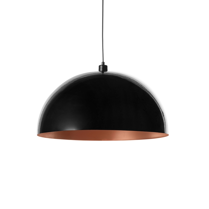 BRILAGI - LED-rippvalgusti METALO kaabliga 1xE27/40W/230V, läbimõõt 40 cm, must/vasetoon