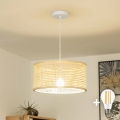 Brilagi - LED rippvalgusti nööriga CERIA BOHO 1xE27/40W/230V läbimõõt 40 cm bambus