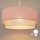 Brilagi - LED-rippvalgusti nööril BOHO BOBO 1xE27/60W/230V läbimõõt 40 cm roosa/kreem