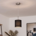 Brilagi - LED-rippvalgusti NUBILA 1xE27/60W/230V Ø 14 cm must