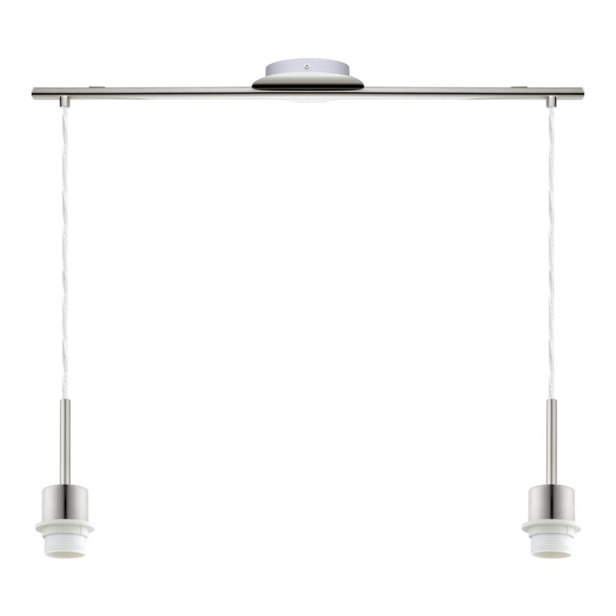 Brilagi - LED-rippvalgusti NUBILA kaabliga 2xE27/60W/230V must