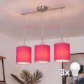 Brilagi - LED-rippvalgusti NUBILA kaabliga 3xE27/60W/230V roosa