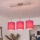 Brilagi - LED-rippvalgusti NUBILA kaabliga 3xE27/60W/230V roosa