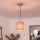 Brilagi - LED-rippvalgusti NUBILA riputuskaabliga 1xE27/60W/230V, läbimõõt 14 cm, must/oranž
